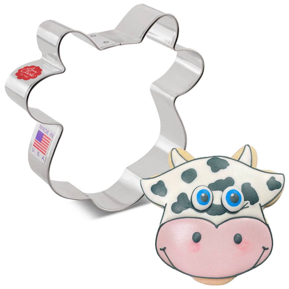 Cow Face Cookie Cutter, 4.5"- Ann Clark