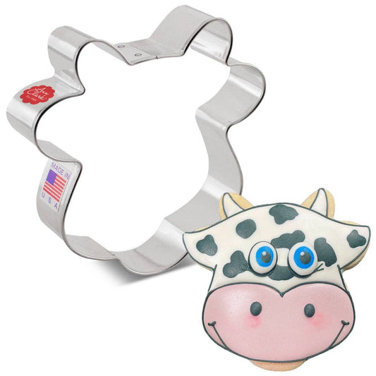 Cow Face Cookie Cutter, 4.5"- Ann Clark