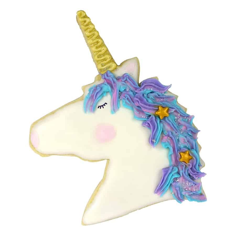 Unicorn Head Cookie Cutter, Pink Polyresin, 4.75"-R&M