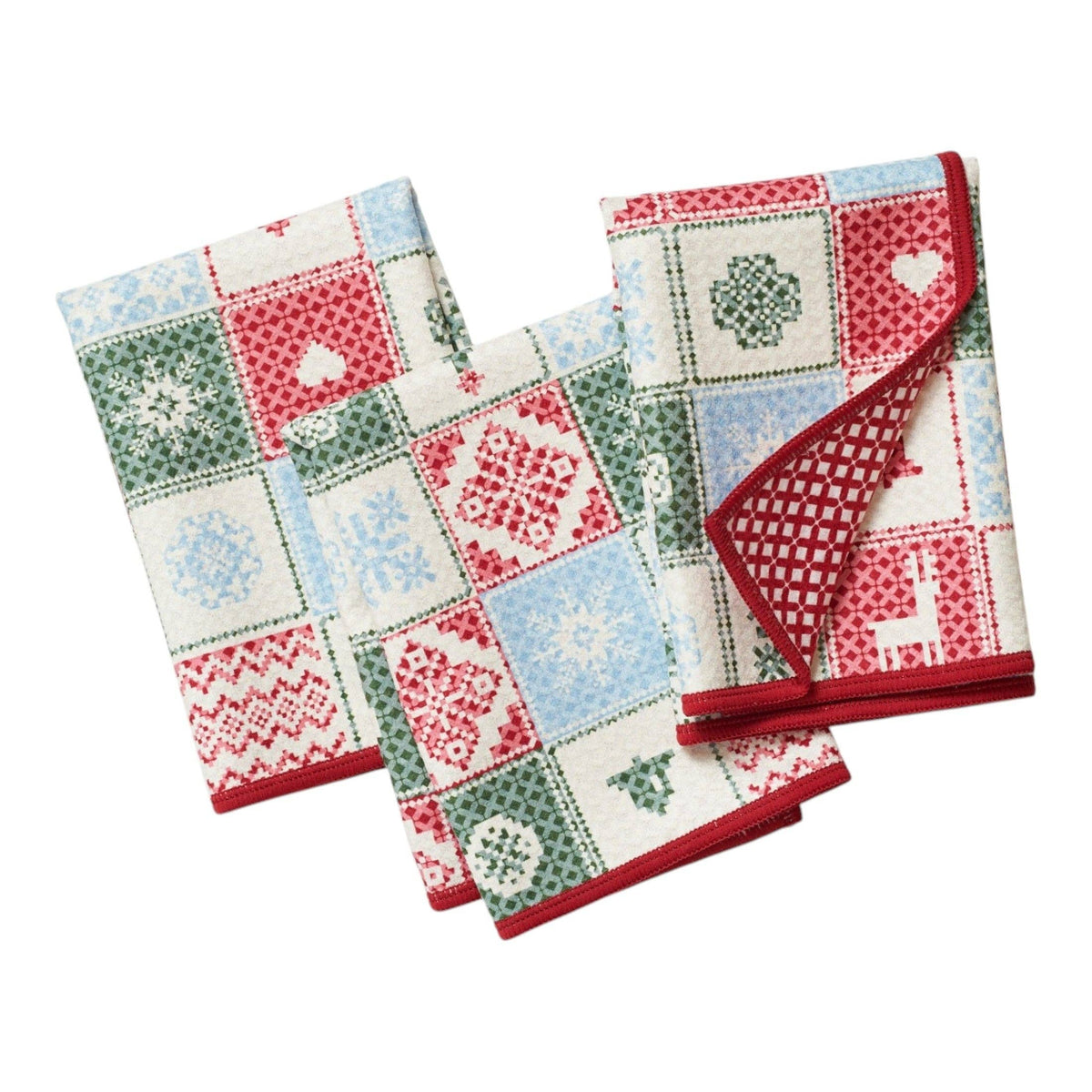 Once Again Home Co. - Mighty Mini Towel (Set of 3) Reversible - Signature Arctic Cross Stitch