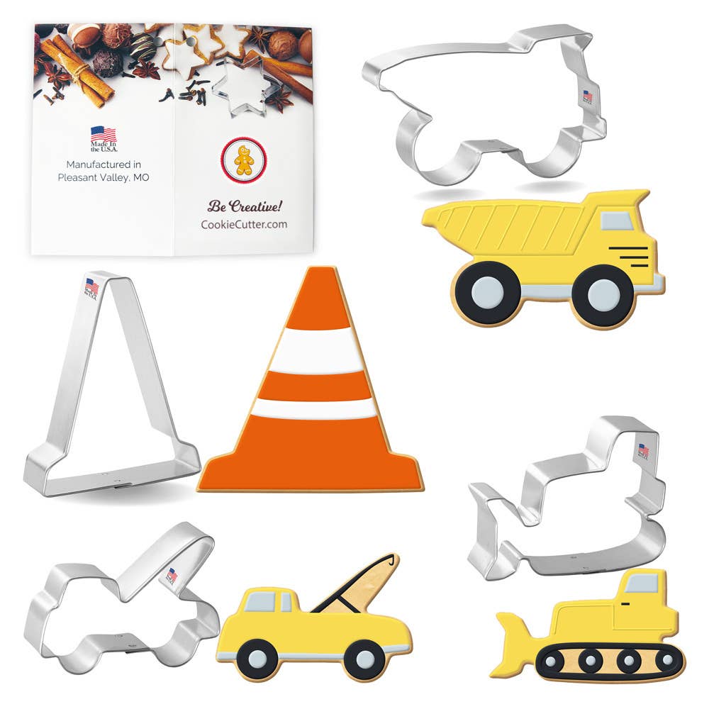 Construction Vehicles 4 pc Cookie Cutter Set