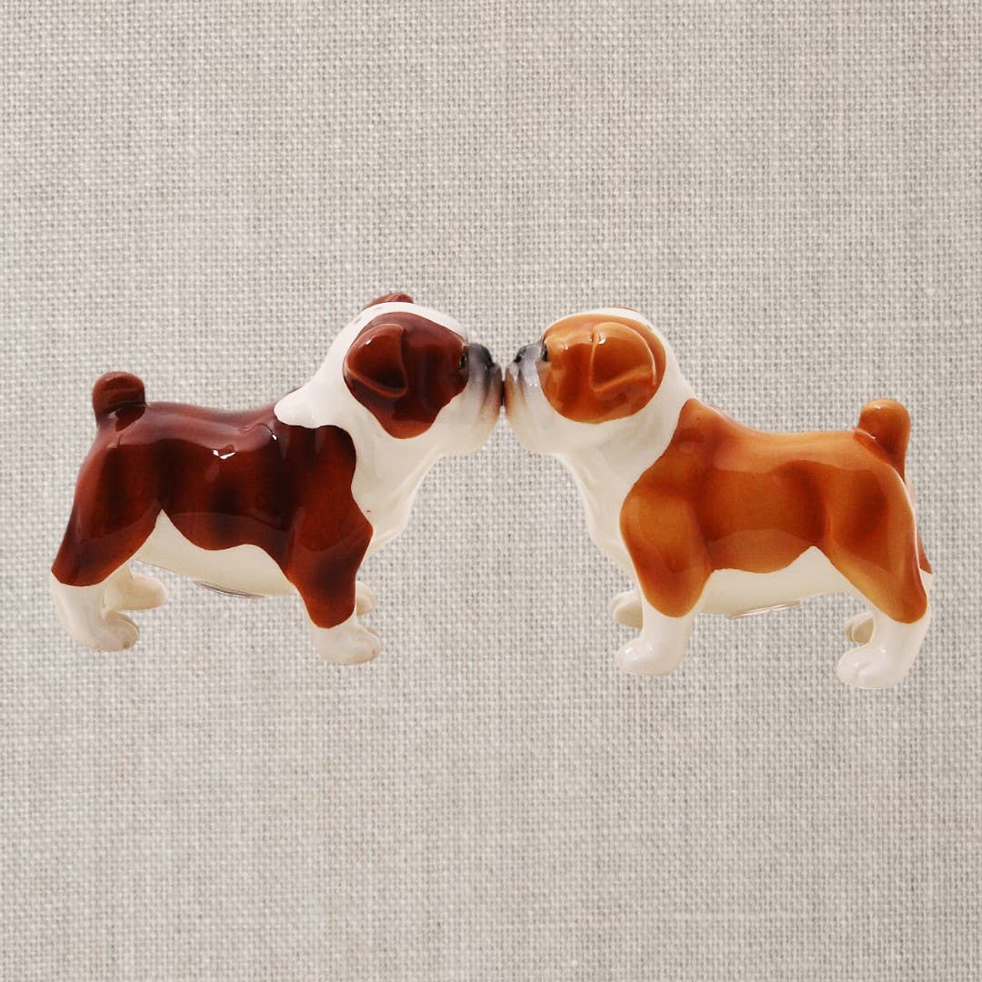 Bulldogs Ceramic Salt and Pepper Shakers - Pacific Trading