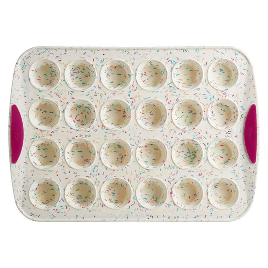24 Mini Cupcake Pan, Silicone- Trudeau