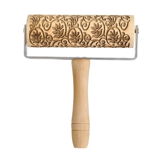 Floral Scroll Mini Embossing Rolling Pin- Mrs. Anderson's Baking