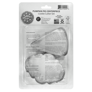 Pumpkin Pie Centerpiece 2 PC Cookie Cutter Set