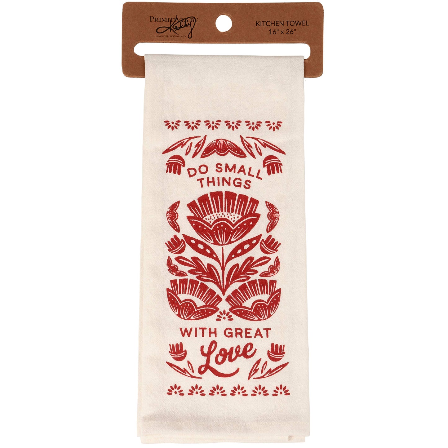 Great Love Kitchen Towel - Primitives by Kathy