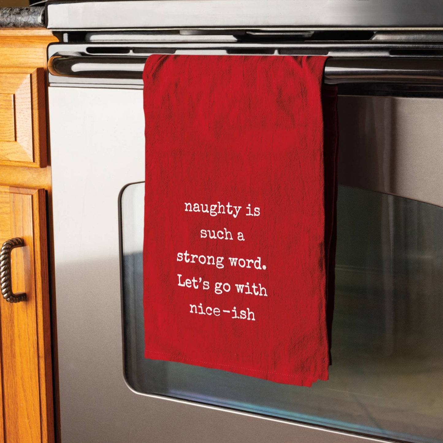 Let's Go With Niceish Kitchen Towel - Primitives by Kathy