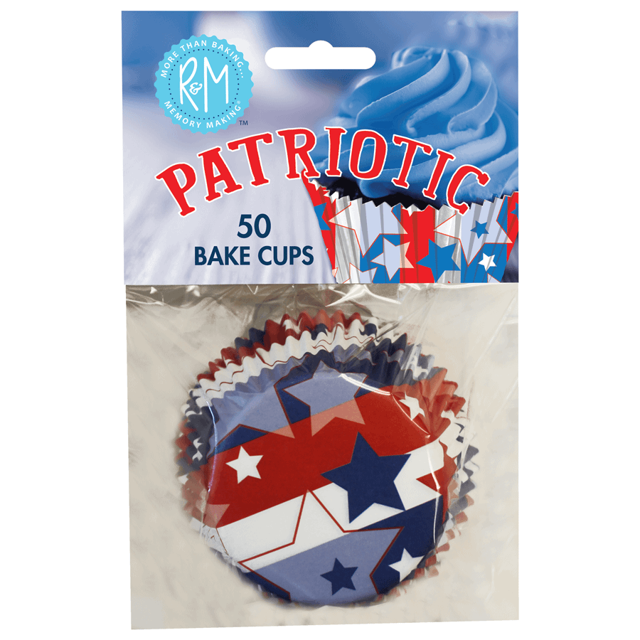 Cupcake Liners Patriotic /50 - R&M International