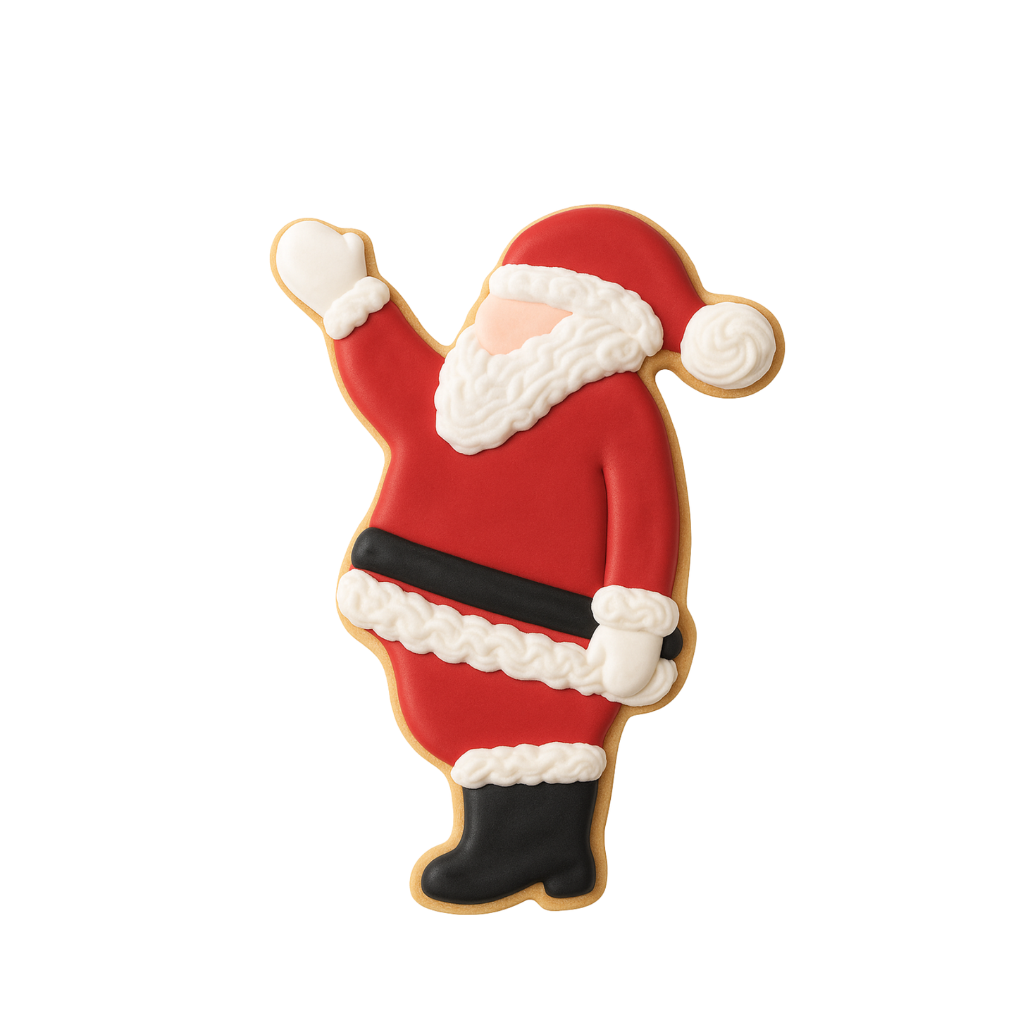 Waving Santa Cookie Cutter 4"