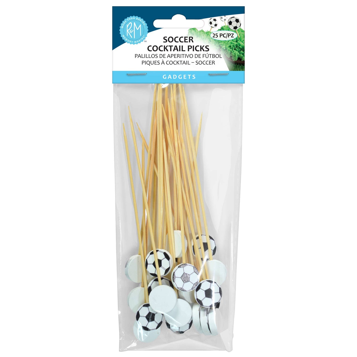 Soccer Cocktail Picks Pack of 25- R&M International