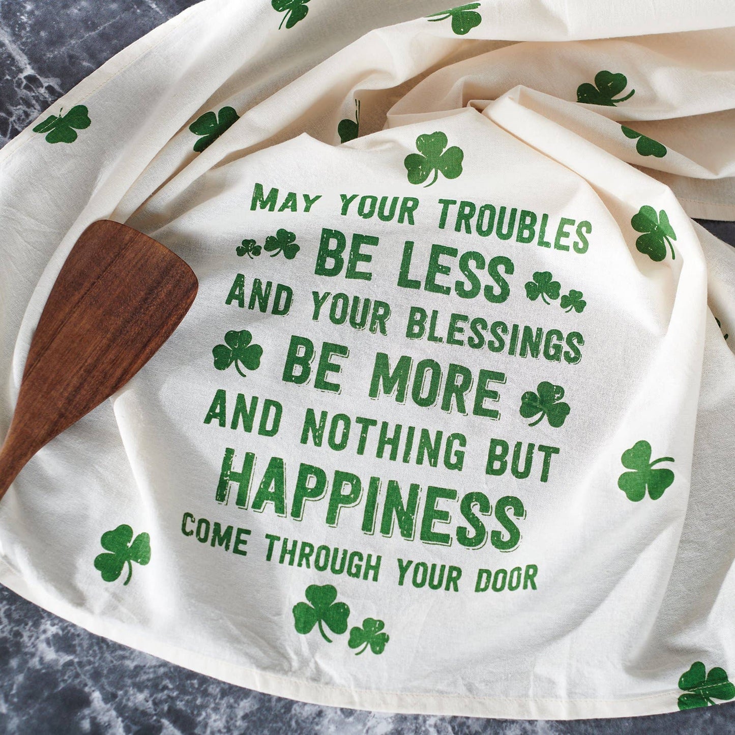 Nothing But Happiness Kitchen Towel - Primitives by Kathy