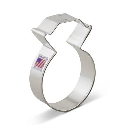 Diamond Ring Cookie Cutter, 3.75"- Ann Clark