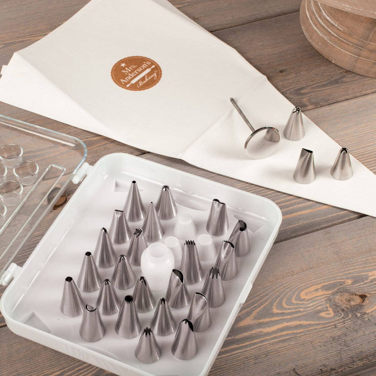 Pastry Decorating Set, 26 Tips- Mrs. Anderson's Baking