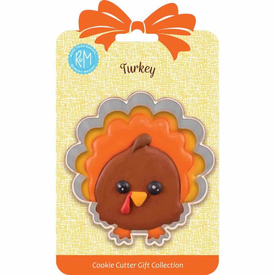 Turkey Cookie Cutter 3.5" Carded - R&M International