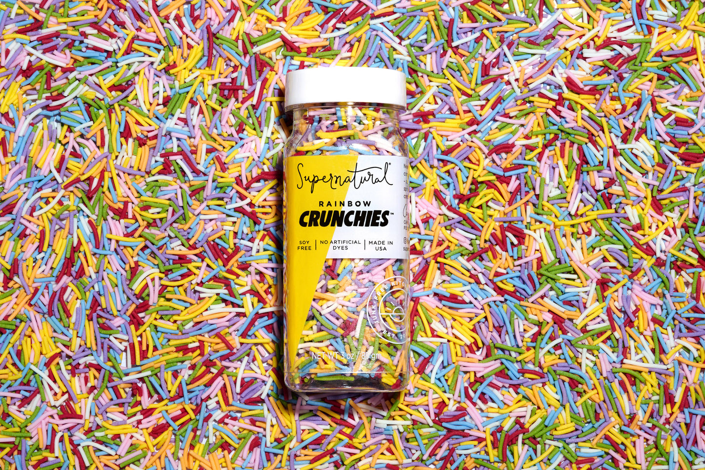 Rainbow Dye-Free Crunchies Sprinkles - Supernatural