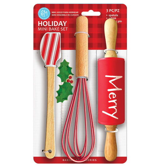 Holiday 3PC Mini Baking Set - R&M International