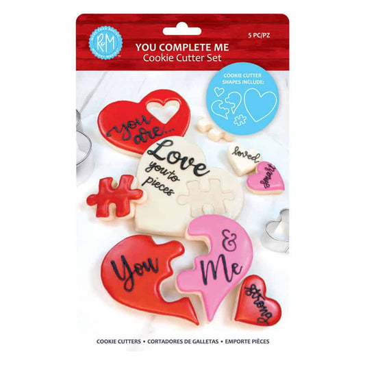 You Complete Me 5 PC Cookie Cutter Set - R&M International