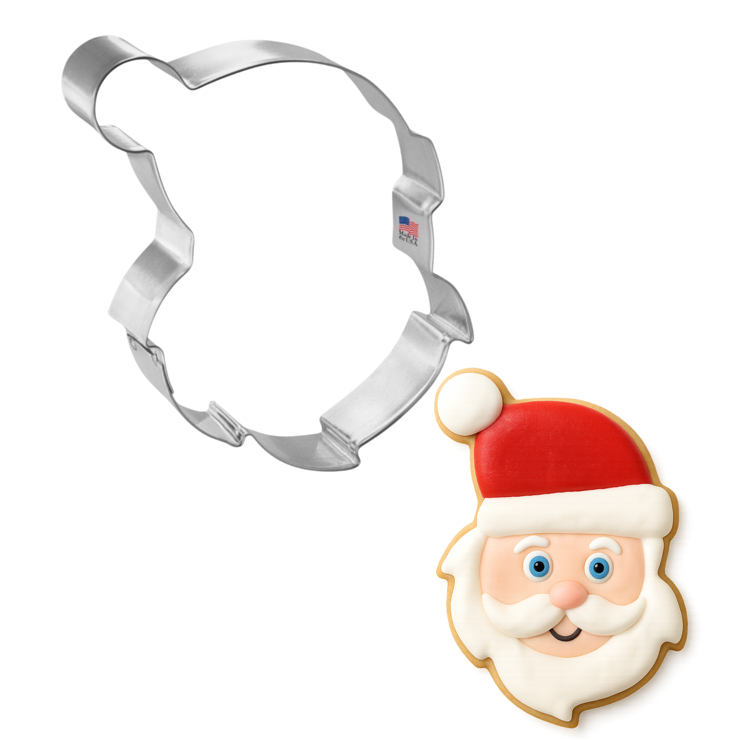 Santa Face Cookie Cutter 4.25"