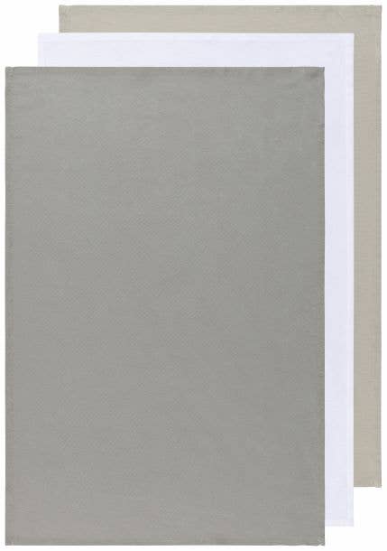 Gray White Moonstruck Floursack Dishtowels Set of 3 - Now Designs by Danica