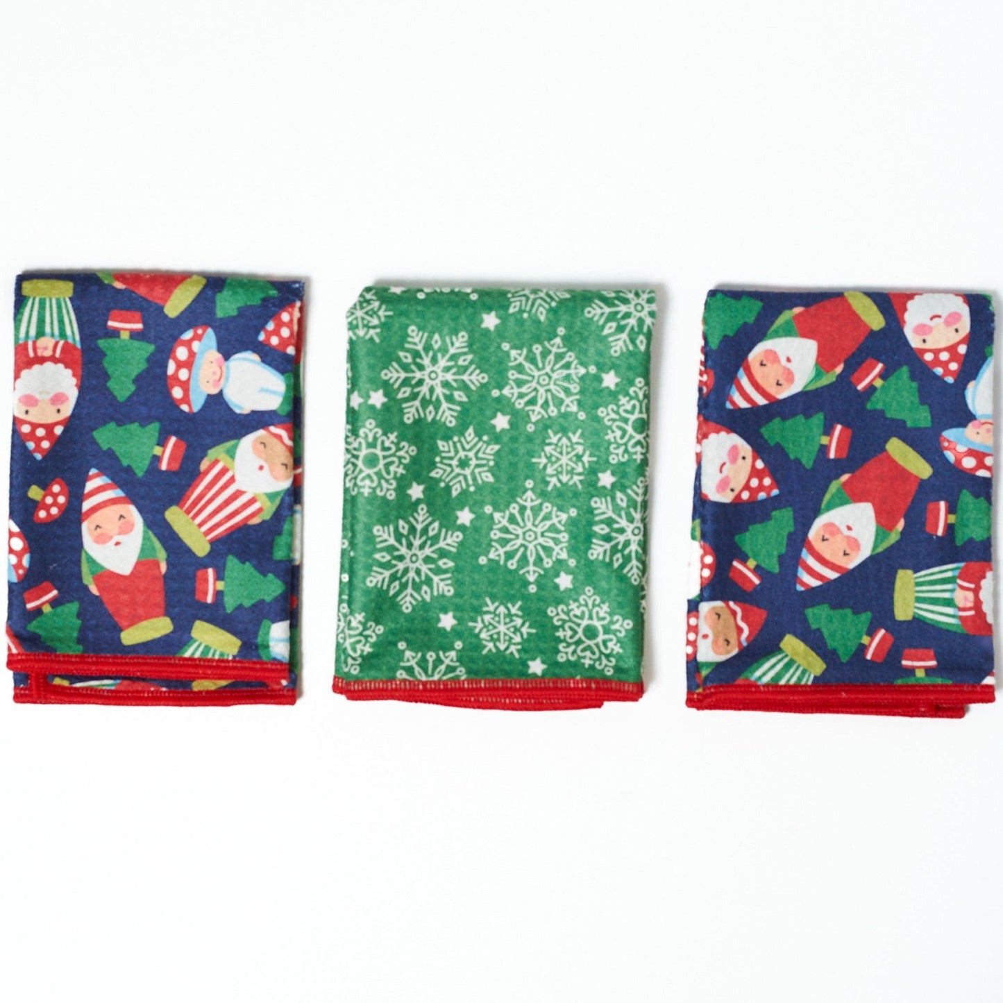 Santa Gnome Mighty Mini Towel (Set of 3)-Once Again Home Co.