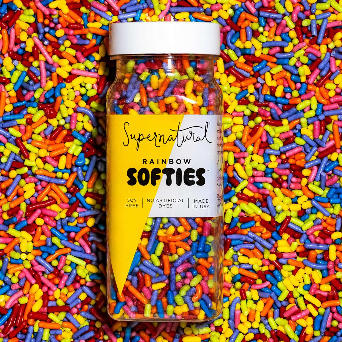 Rainbow Softies Dye-Free Sprinkles - Supernatural