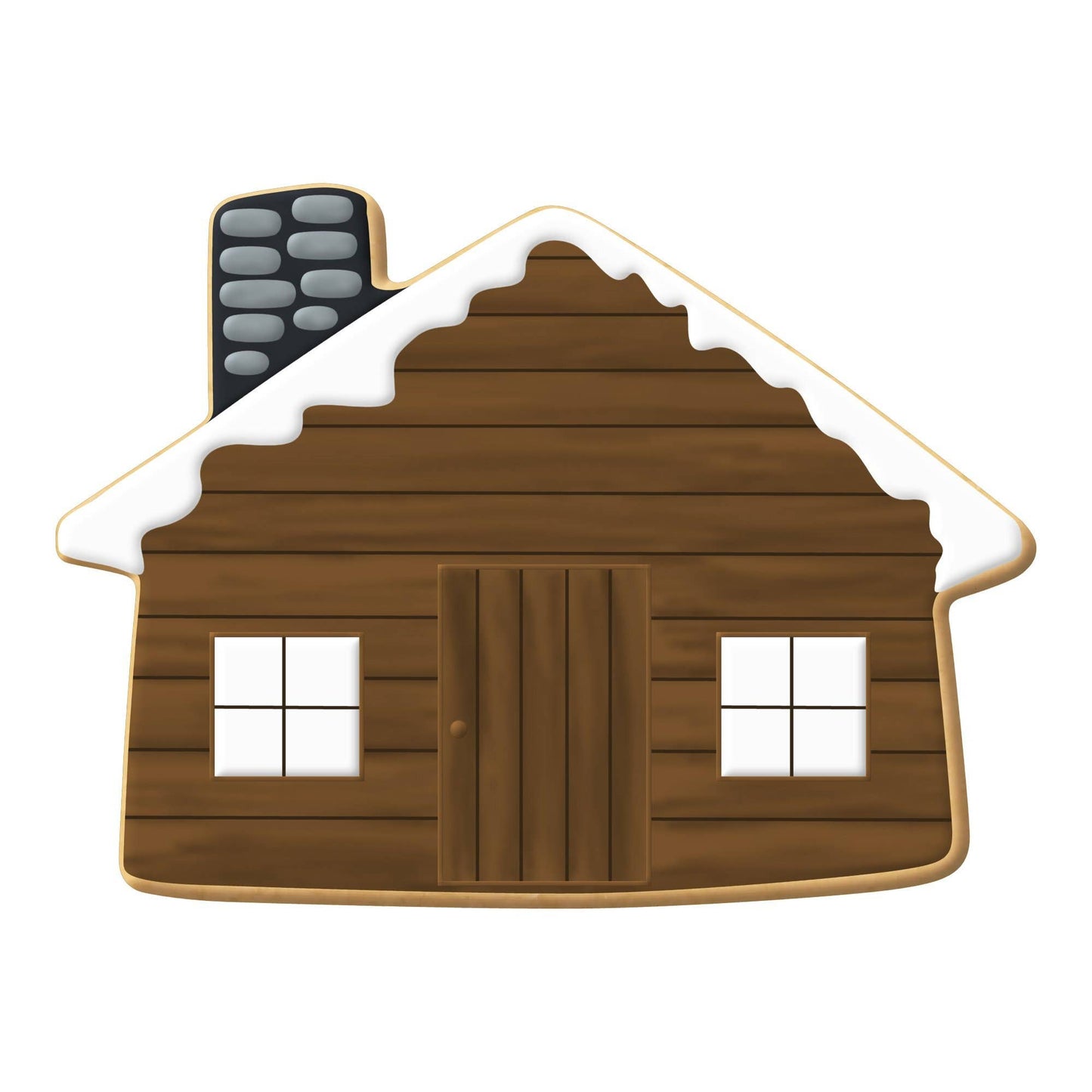 Cabin House Cookie Cutter (4")