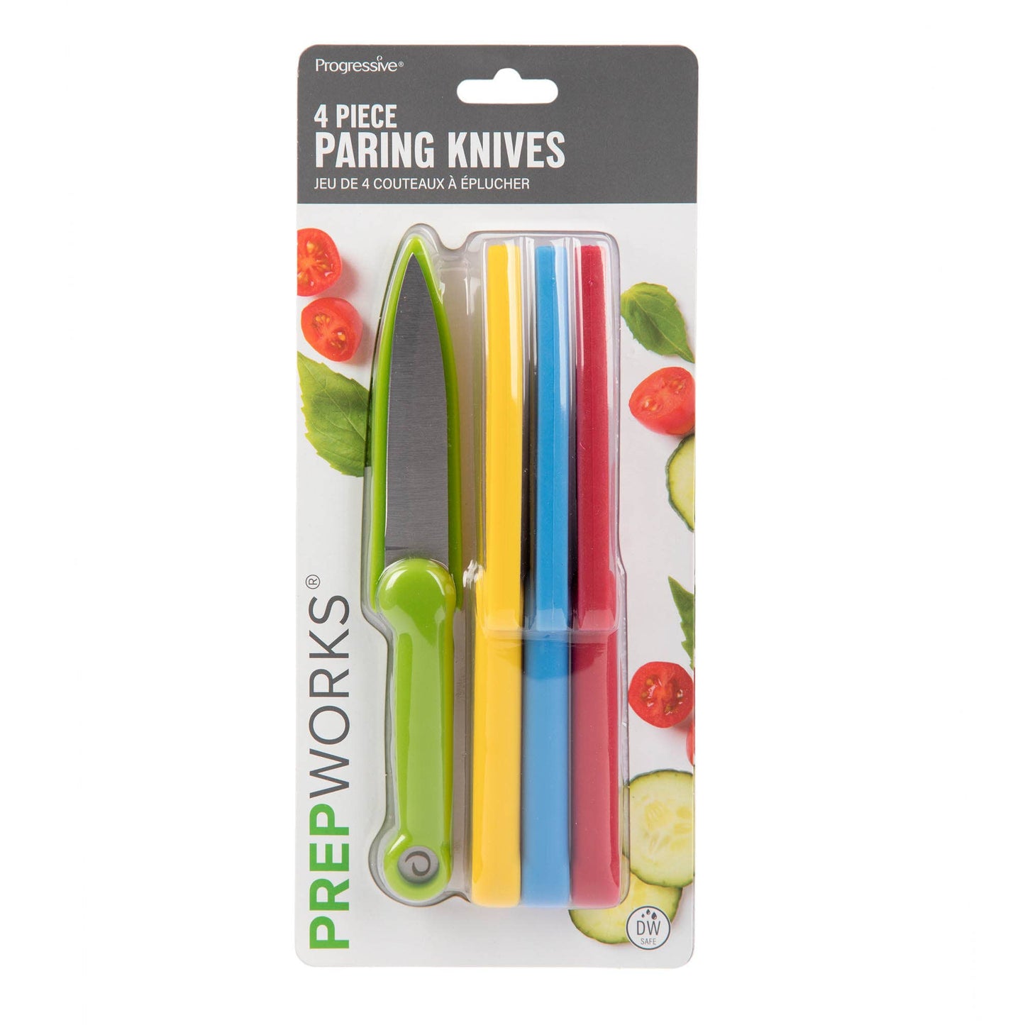 Progressive Paring Knives, 4-Piece Set, Color Coded Handles - Harold Import Co.