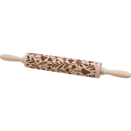 Large Floral Embossing Rolling Pin - Primitives by Kathy