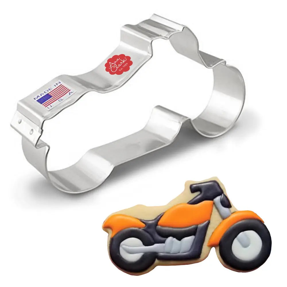 Motorcycle Cookie Cutter, 5"- Ann Clark