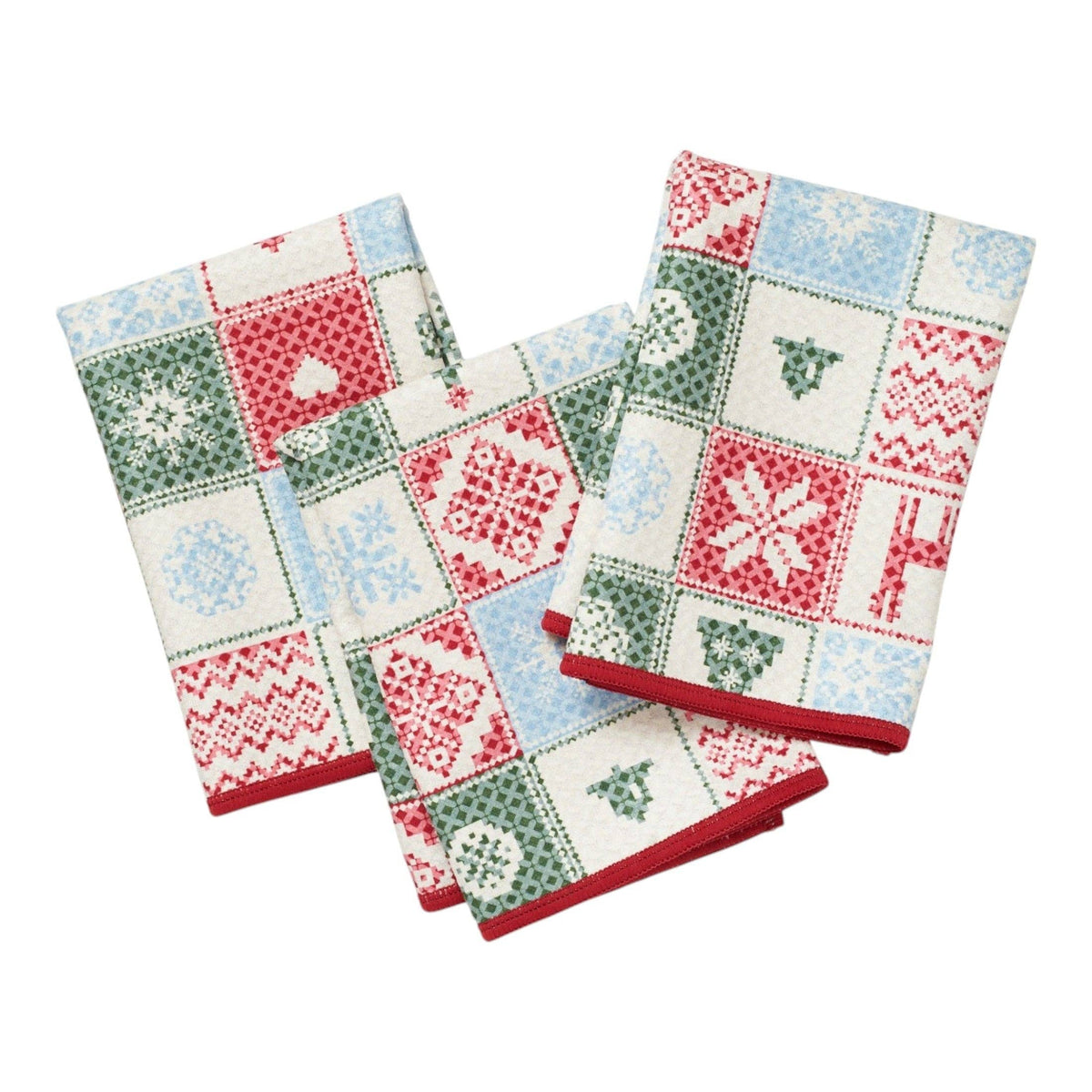 Once Again Home Co. - Mighty Mini Towel (Set of 3) Reversible - Signature Arctic Cross Stitch