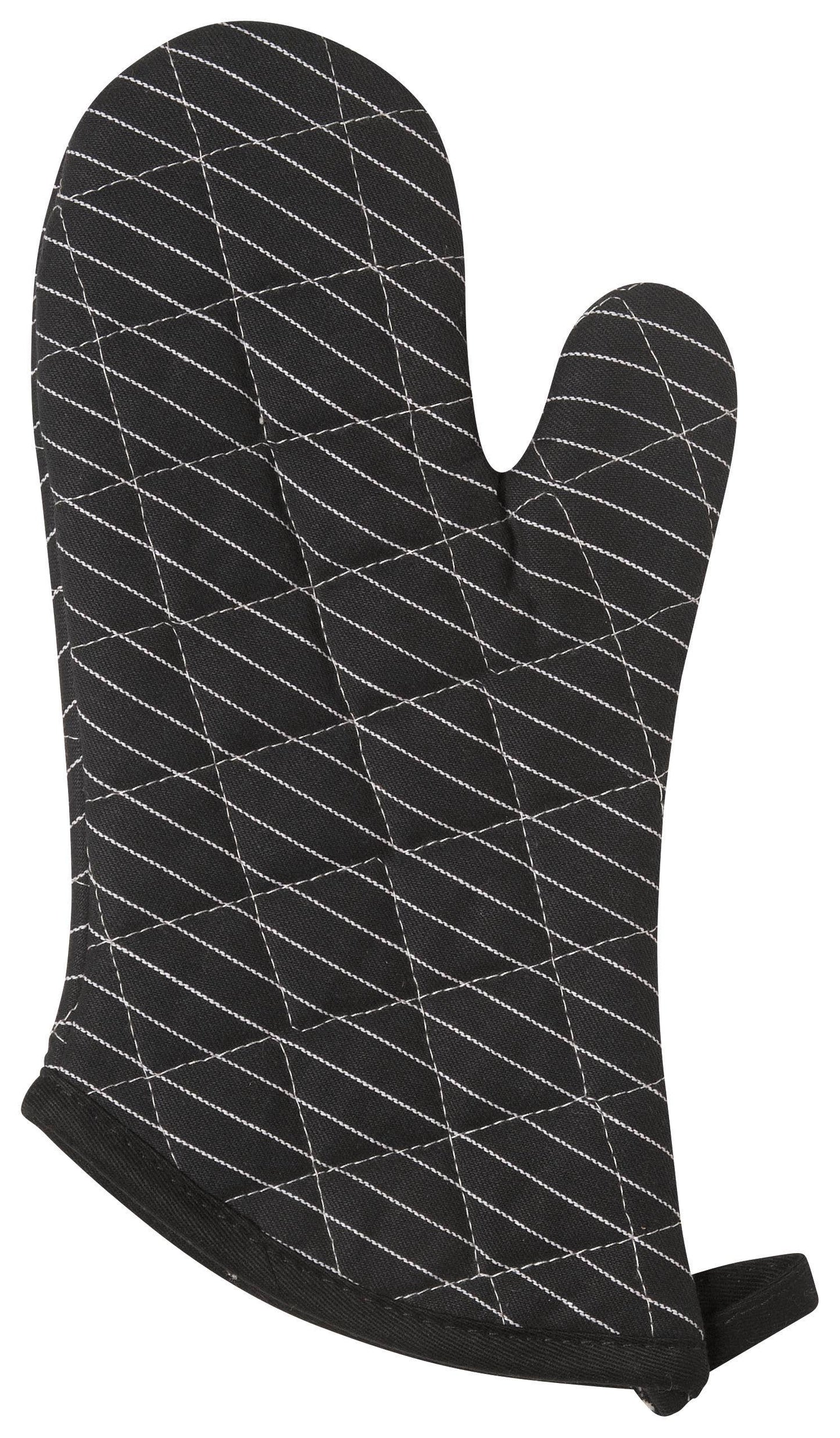 Superior Black Pinstripe Oven Mitt - Now Designs by Danica