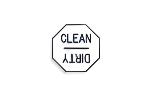 Clean or Dirty Dishwasher Magnet, 2.5" x 2.5" - Doughmakers