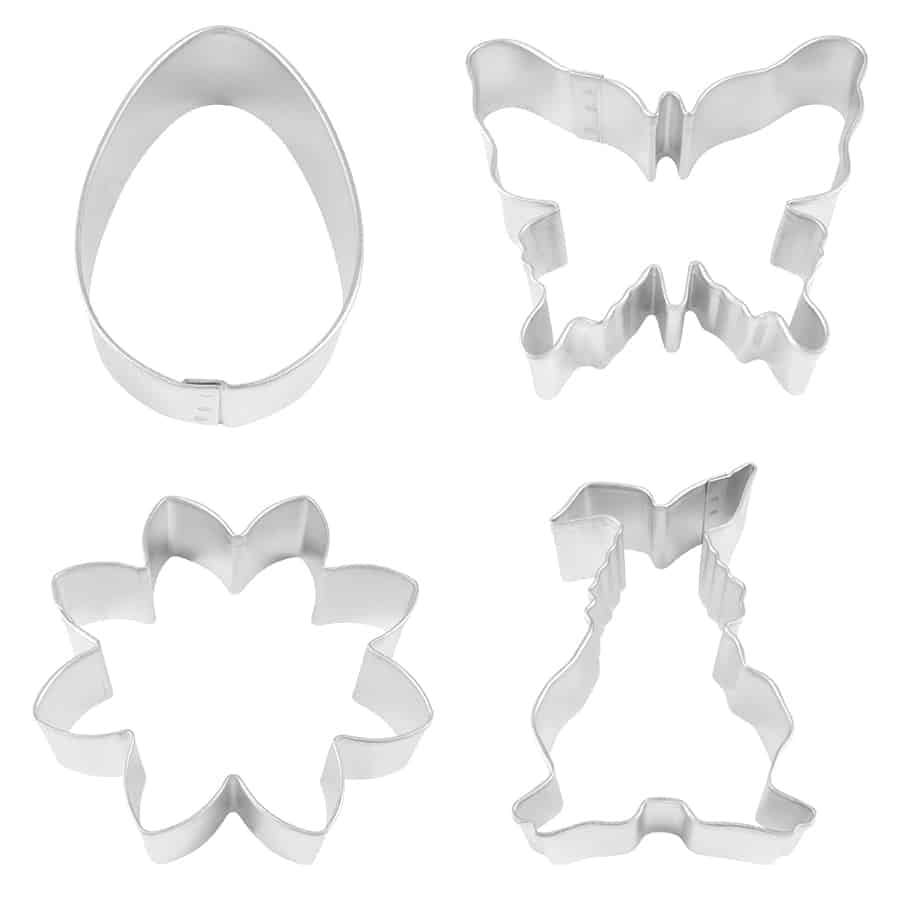 Spring 4pc Cookie Cutter Set Carded - R&M