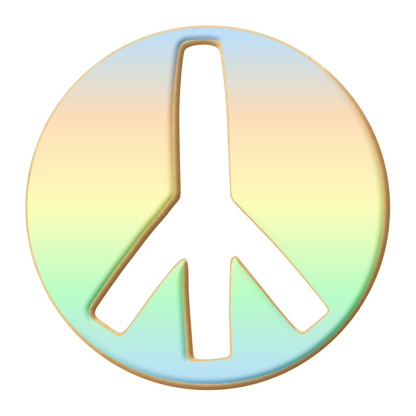 Peace Sign Cookie Cutter 4", 2 Pieces