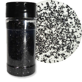 Black Edible Glitter Flakes