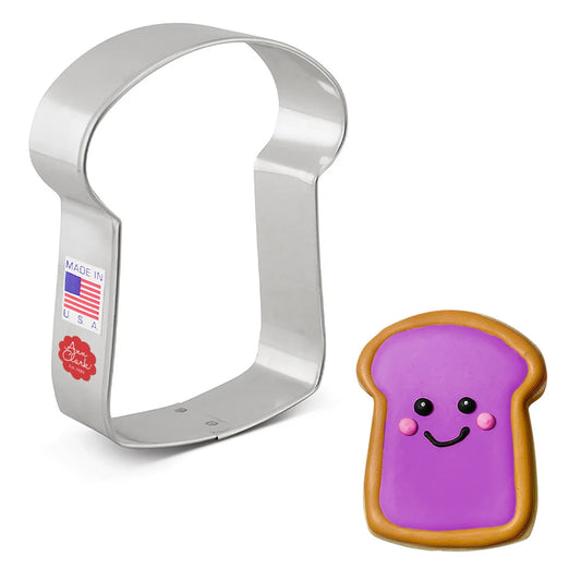Slice of Bread Cookie Cutter, 4" - Ann Clark