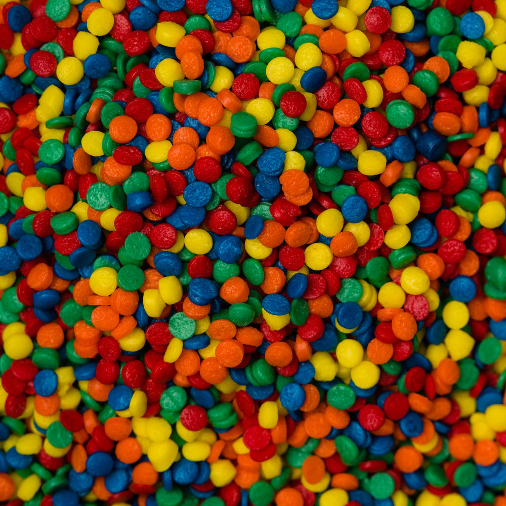 Multicolor Bright Round Quins Sprinkles