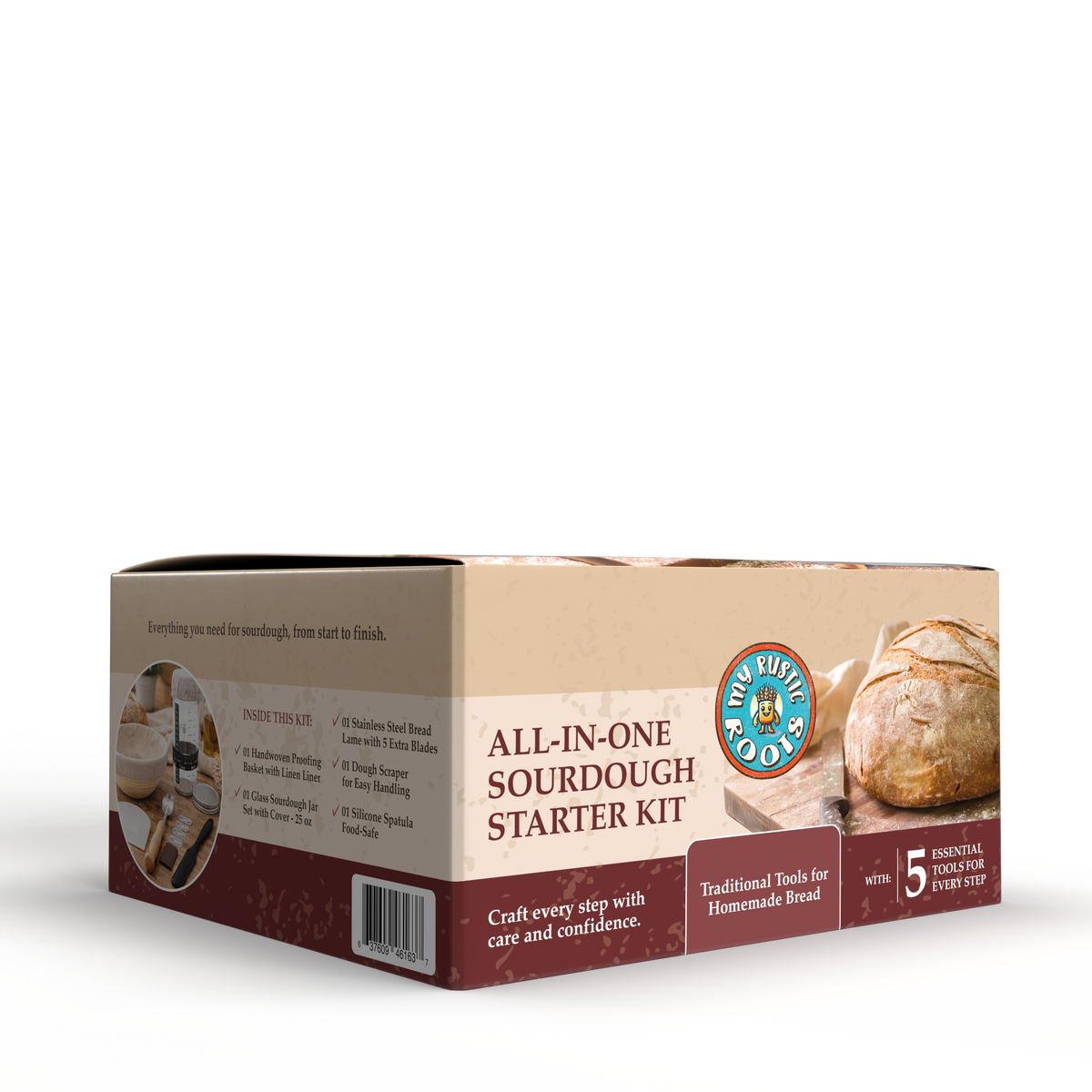 All-in-One Sourdough Starter Kit with Starter - My Rustic Roots