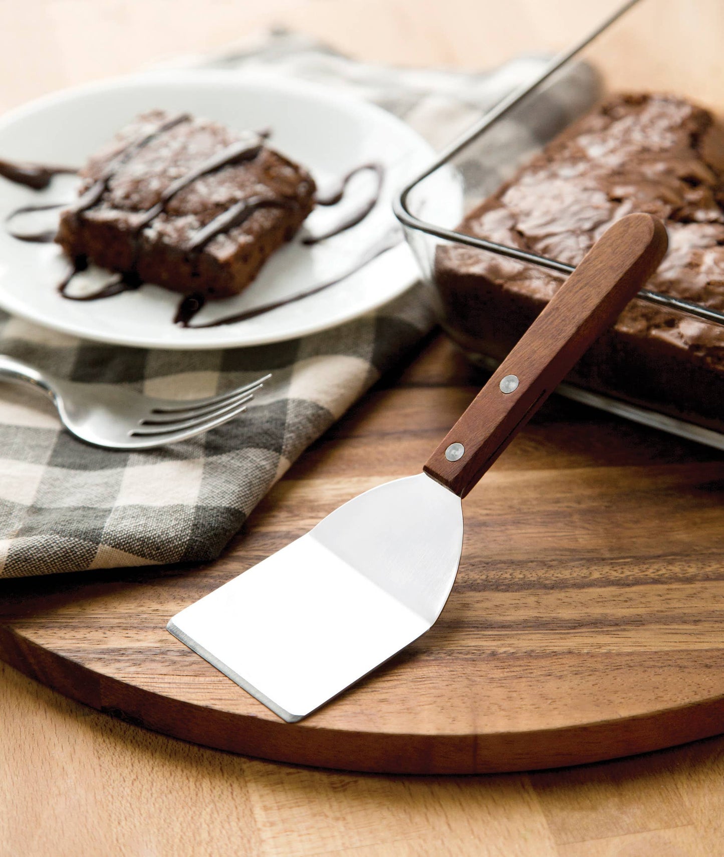 7” Cookie Spatula, Stainless Steel with Wood Handle - Fox Run