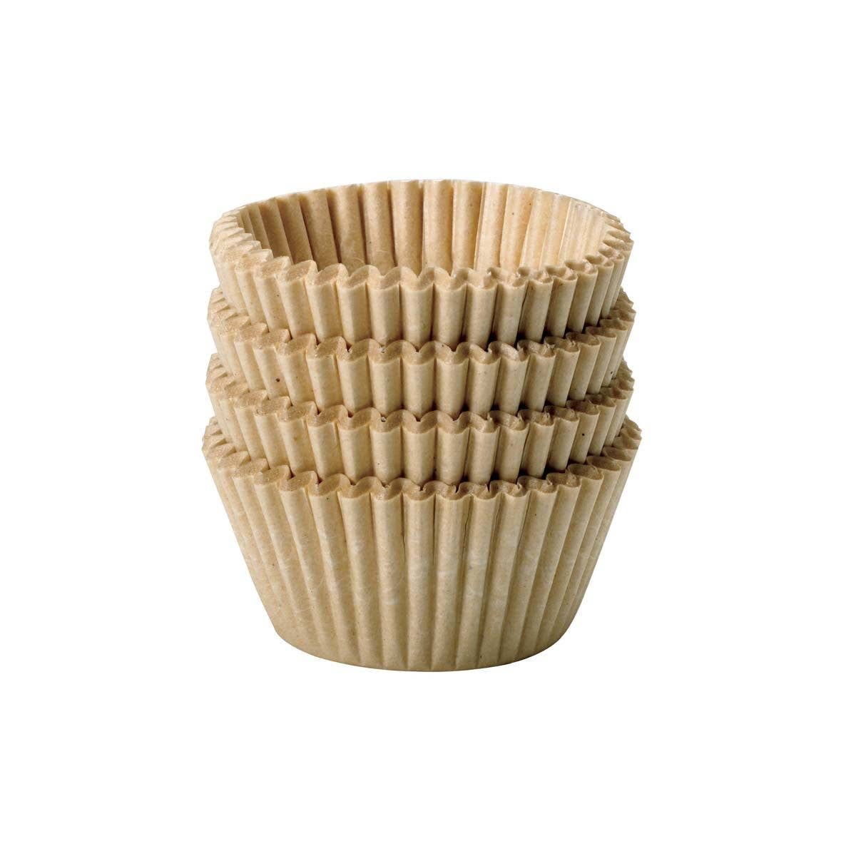 Mini Unbleached Muffin Cups, Set Of 96 - Harold Import Co.