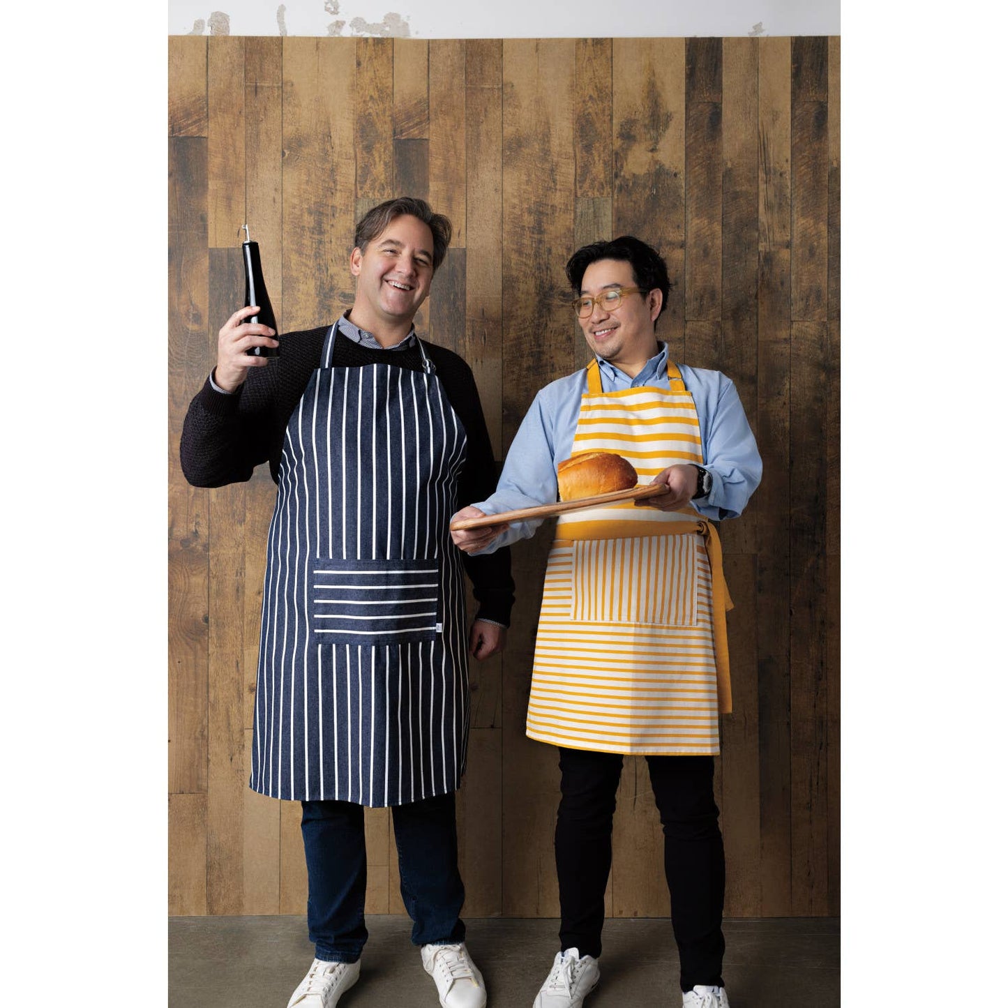 Awning Stripe Ochre Chef Apron- Now Designs by Danica