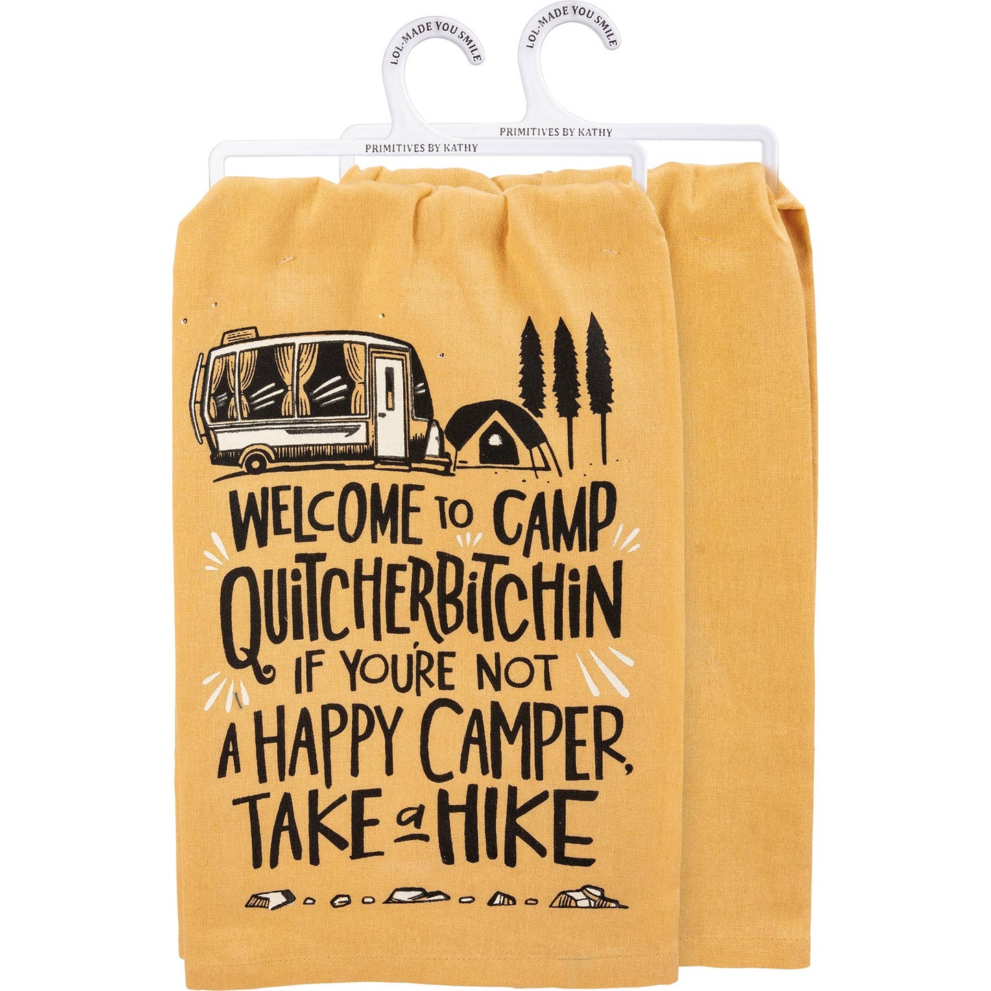 Welcome To Camp Kitchen Towel- Primitives by Kathy