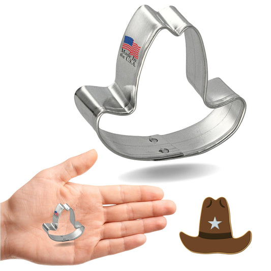 Mini Cowboy Hat Cookie Cutter, 1.75 "