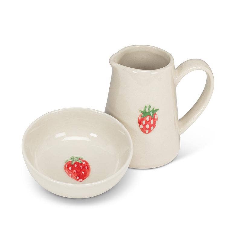 Strawberry Mini Jug-3"H(5oz)- Abbott