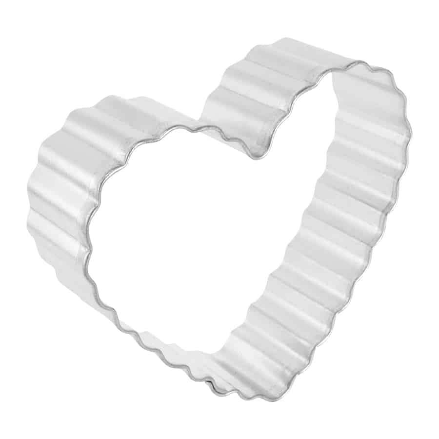 Fluted Heart Cookie Cutter, 3.5"- R&M International