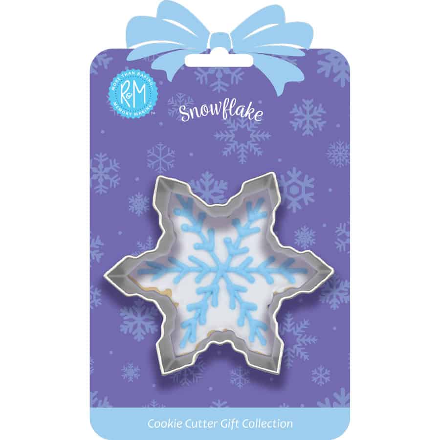 Snowflake Cookie Cutter 3" Carded - R&M International