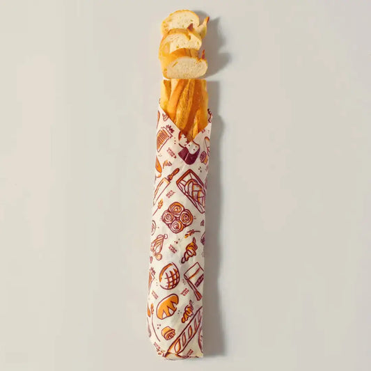 Bakery Lane Print- Bee’s Wrap® Beeswax Reusable Bread Wrap