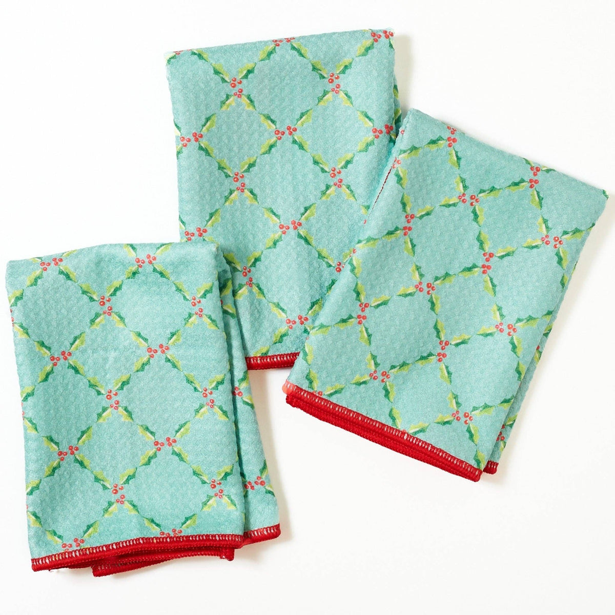 Once Again Home Co. - Mighty Mini Towel (Set of 3) Reversible - Heather Collins Santa Baby