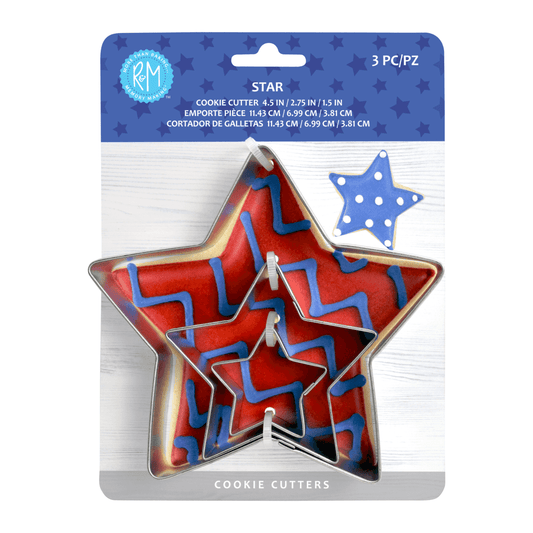 Star Cutters 3 PC Cookie Cutter Nested Set - R&M International