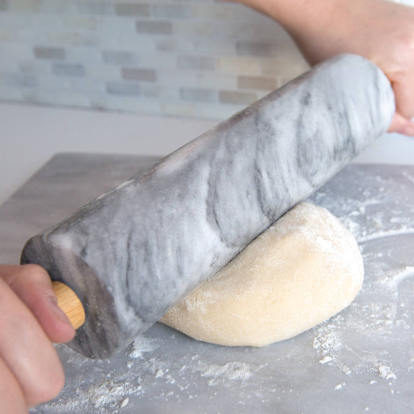 18” Marble Rolling Pin and Base - Fox Run